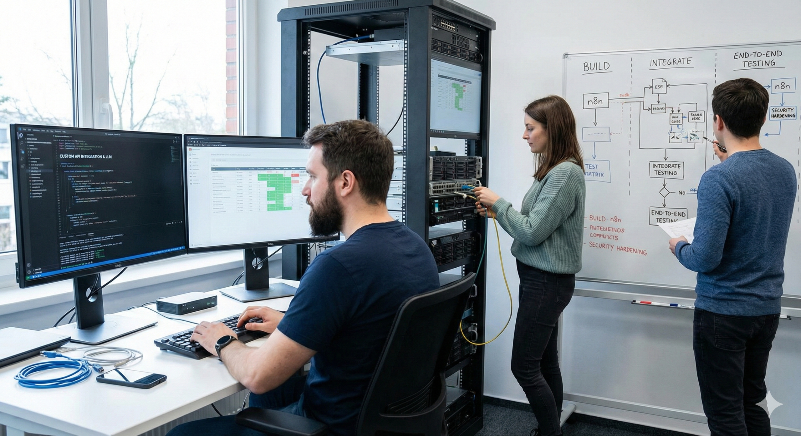 Build, integrate and test illustration