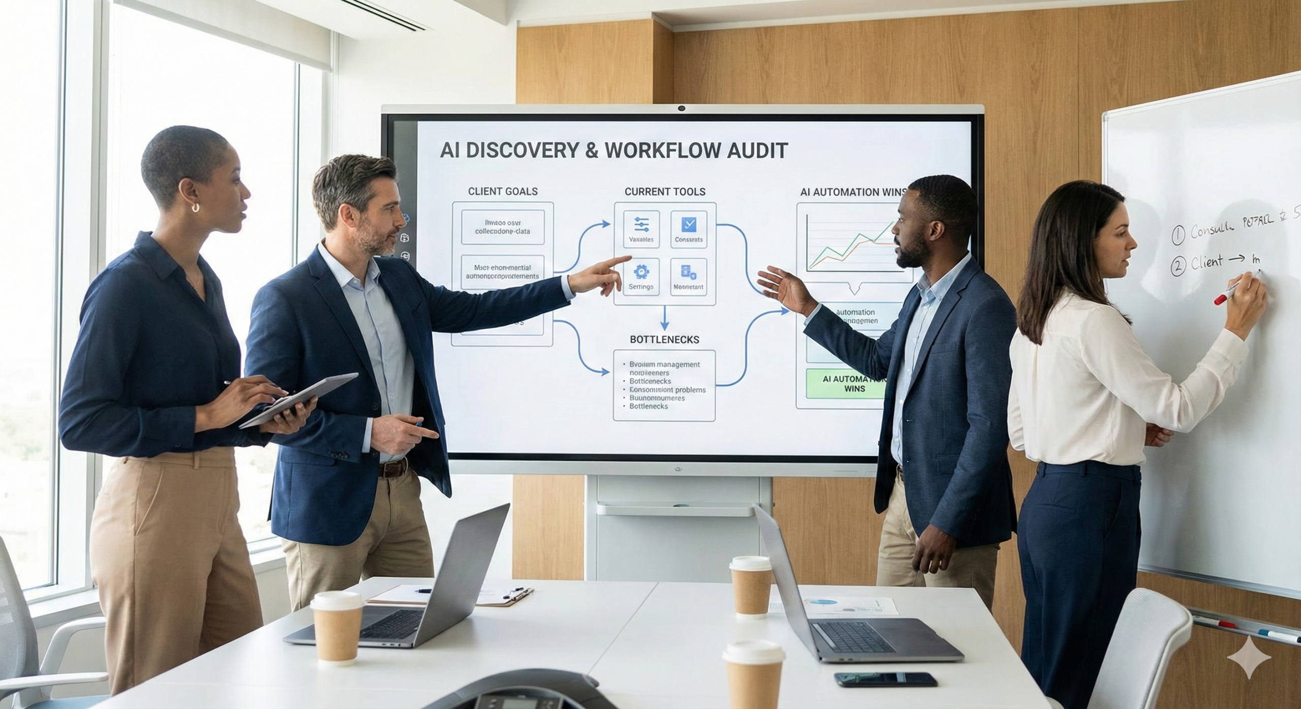 Discovery and workflow audit illustration