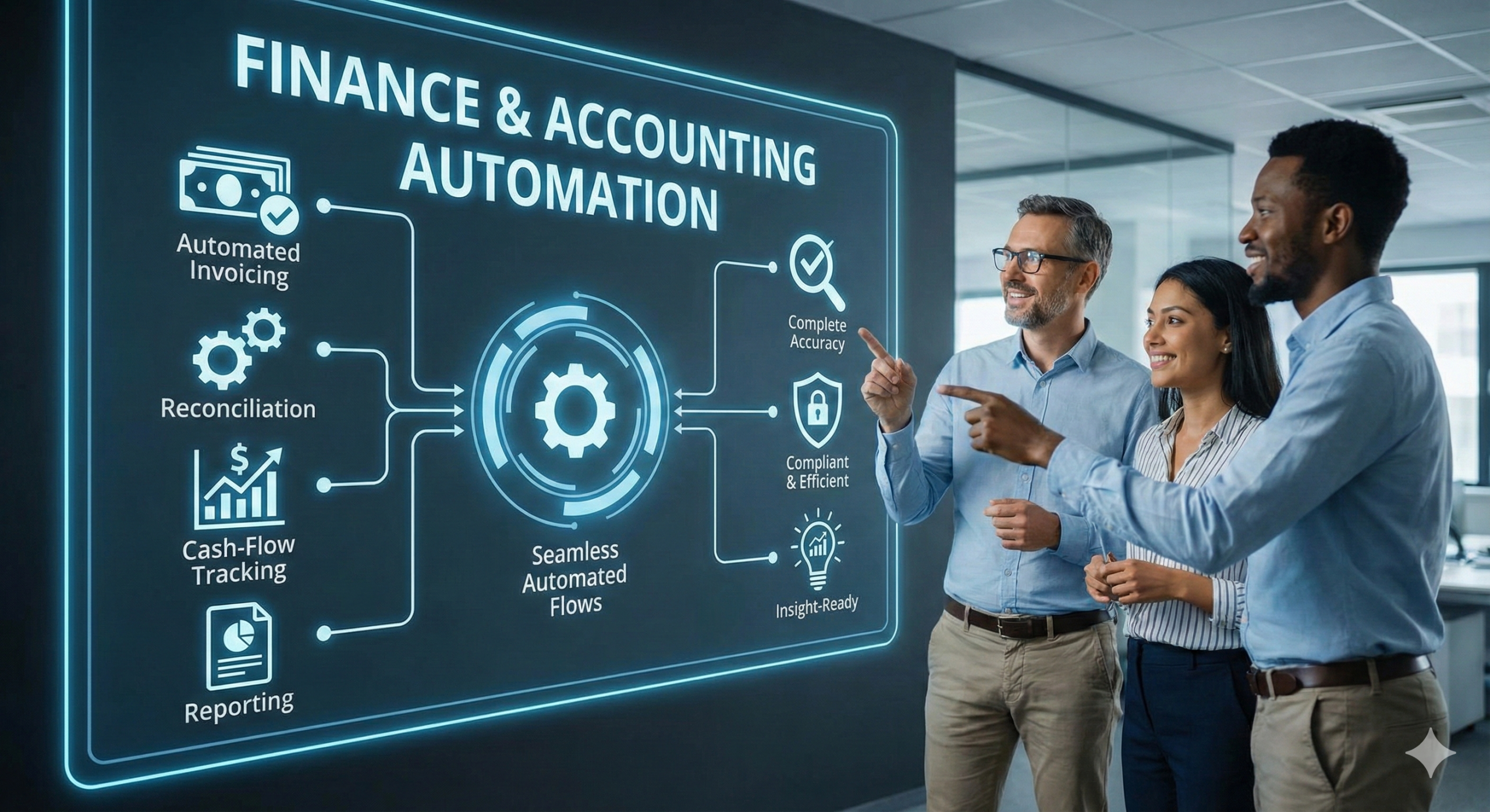Finance and accounting automation illustration