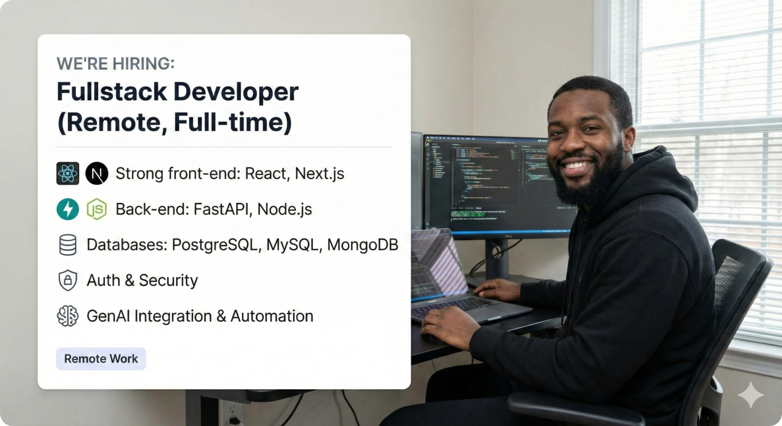 Full-stack developer working on AI automation at Lotusbrains Studio