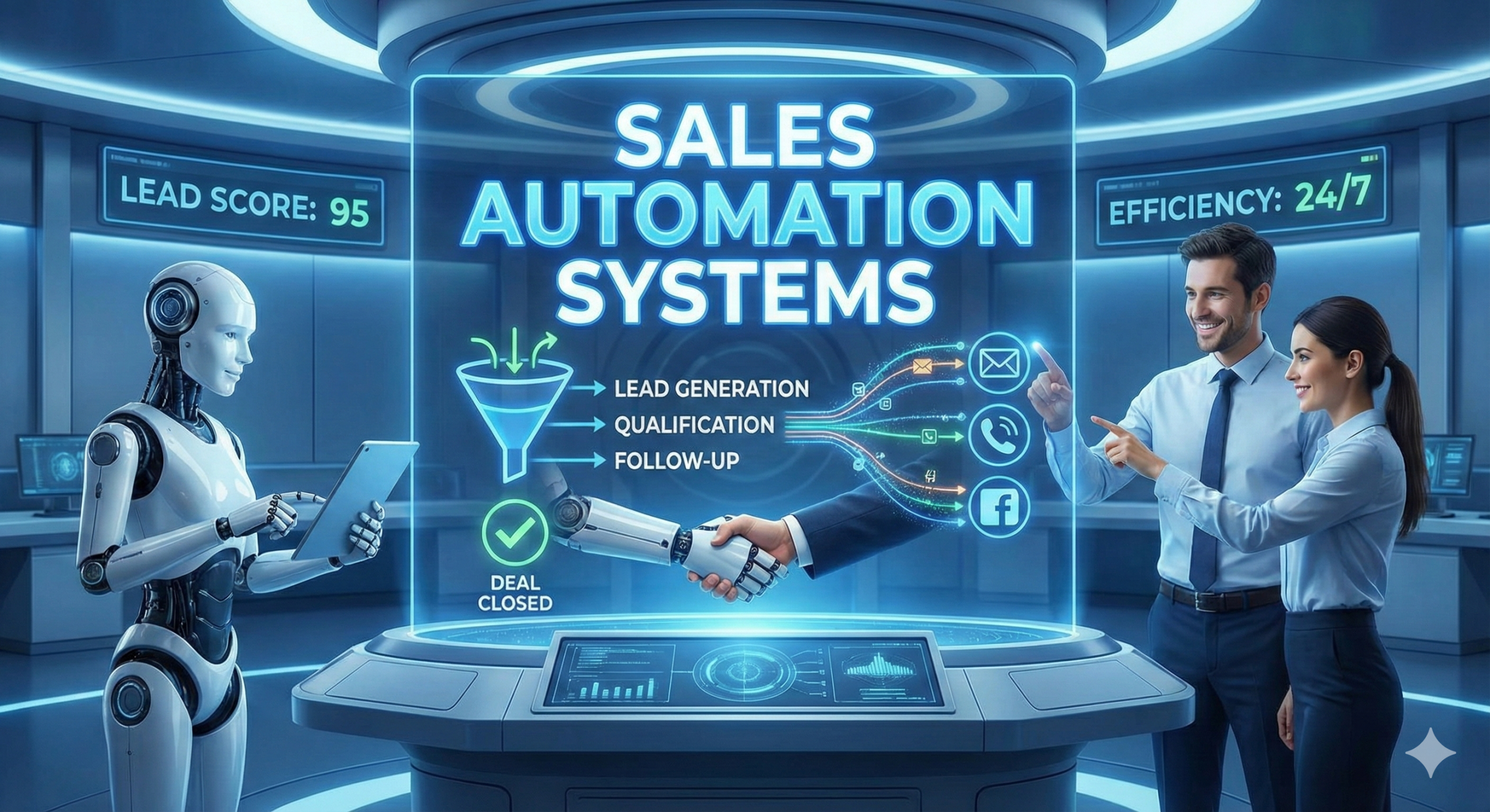 Sales automation systems illustration